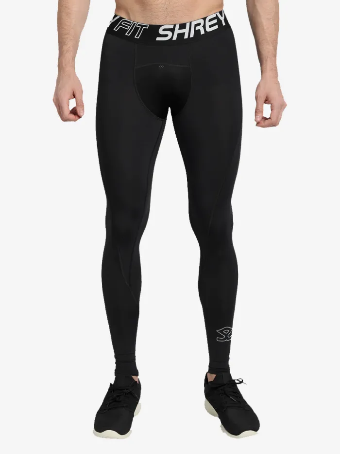 Shrey | Intense Compression Long Tights | With Abdo Guard Pouch - Image 1